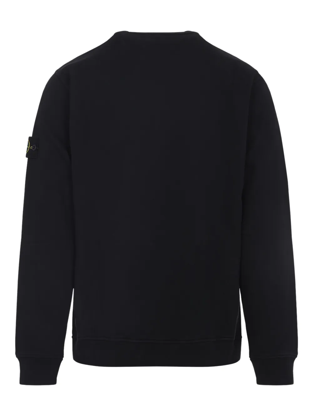 Stone Island logo-patch crew neck sweatshirt Zwart