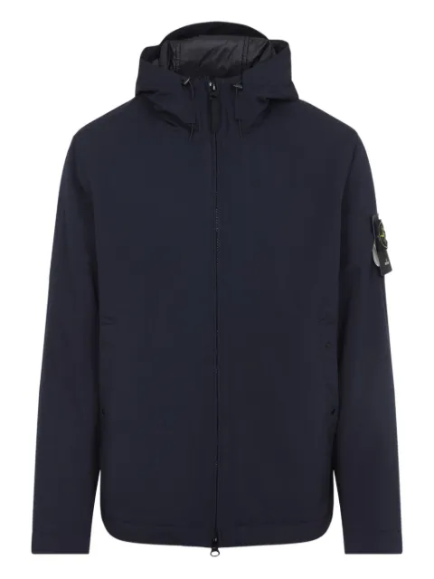 Stone Island hooded zip-front jacket