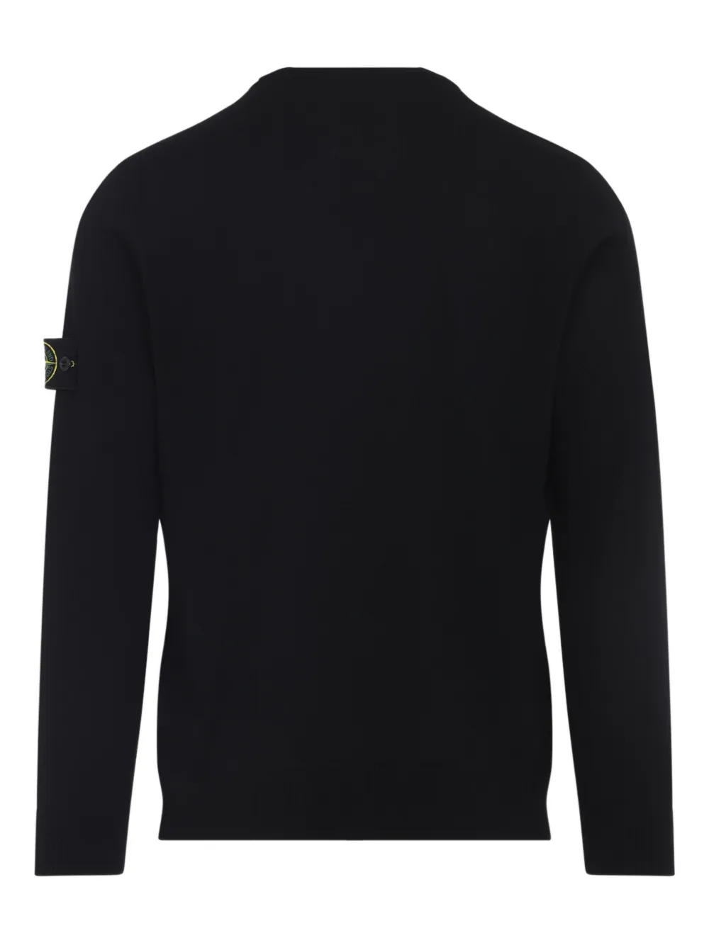Stone Island logo-patch crew-neck sweatshirt Zwart