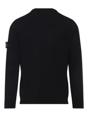 ★STONE ★フリース バッジ スウェットシャツ Stone Island コンパスバッジ スウェットシャツ | ブラック