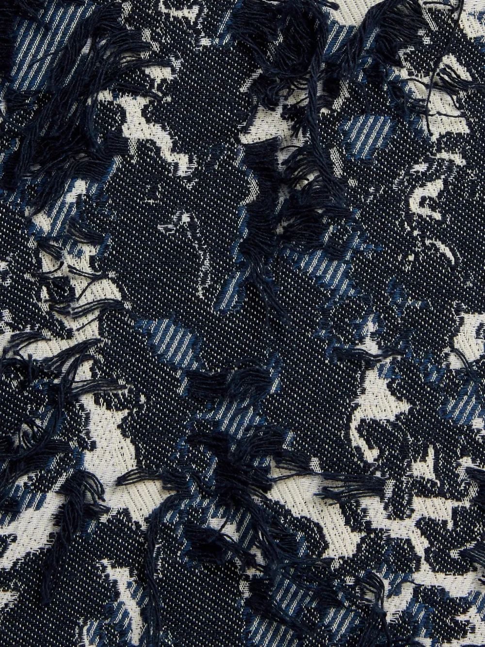 ERDEM Midi-rok met franje Blauw