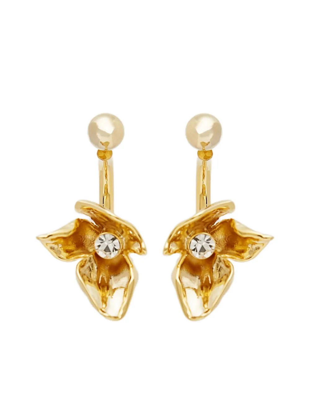 ERDEM Flower Half Ring ピアス S - ゴールドトーン ERDEM Flower Half Ring ピアス S - ゴールドトーン