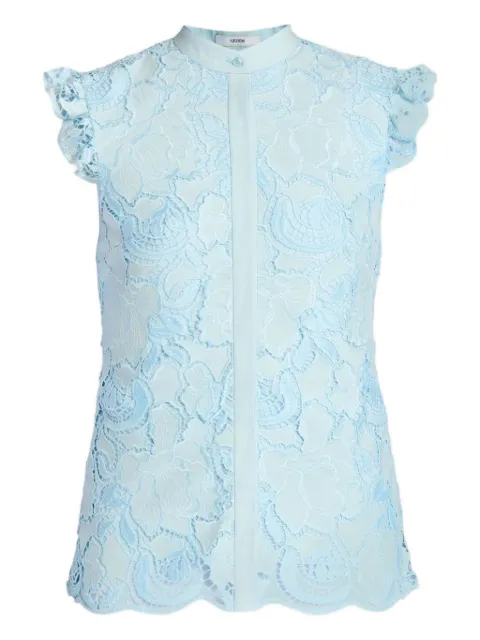 ERDEM floral-lace sleeveless top