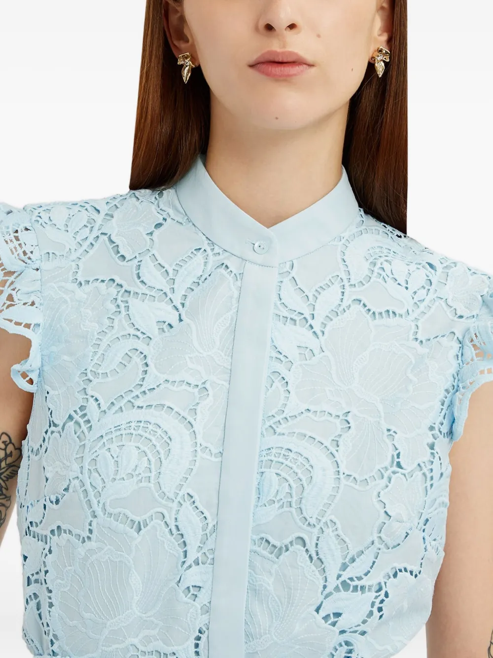 ERDEM Mouwloze top Blauw