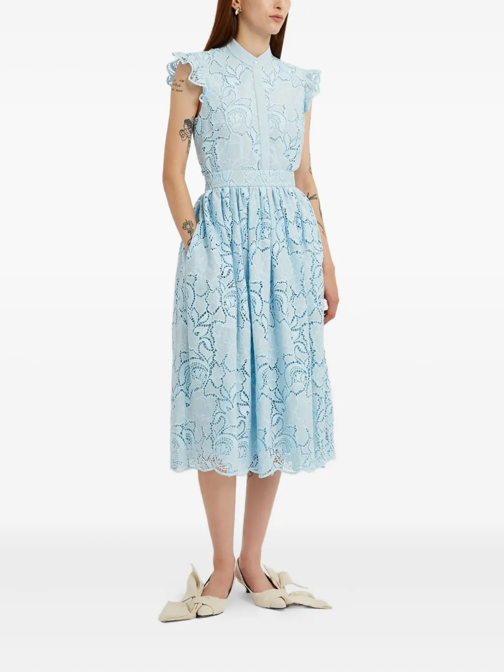 ERDEM Mouwloze top Blauw