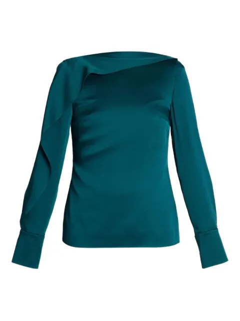 ERDEM draped-ruffle top