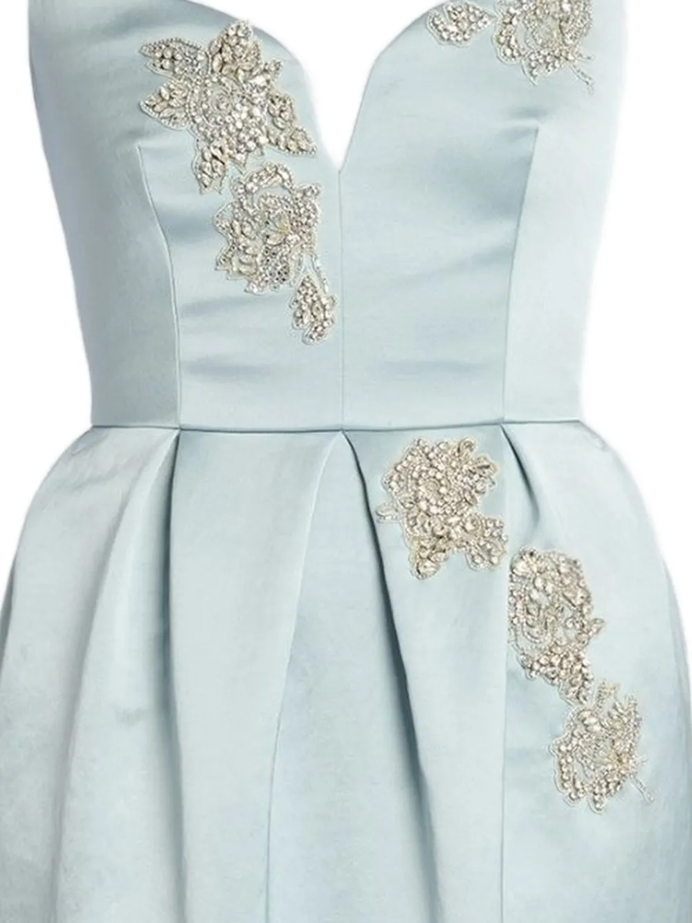 ERDEM Verfraaide midi-jurk Blauw