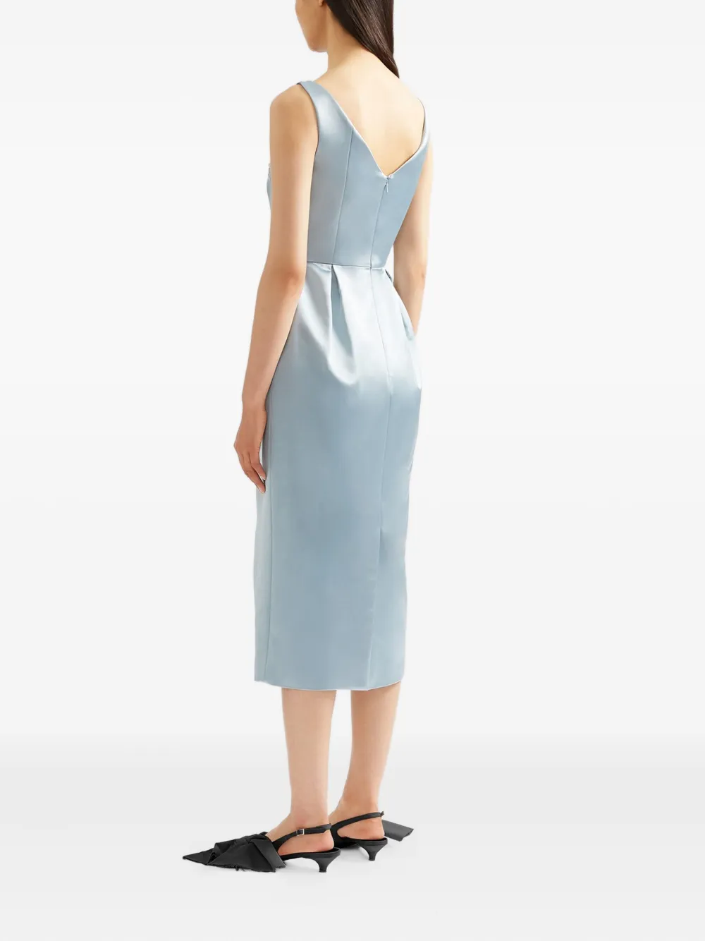 ERDEM Verfraaide midi-jurk Blauw