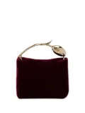ERDEM mini Bloom velvet bag - Red