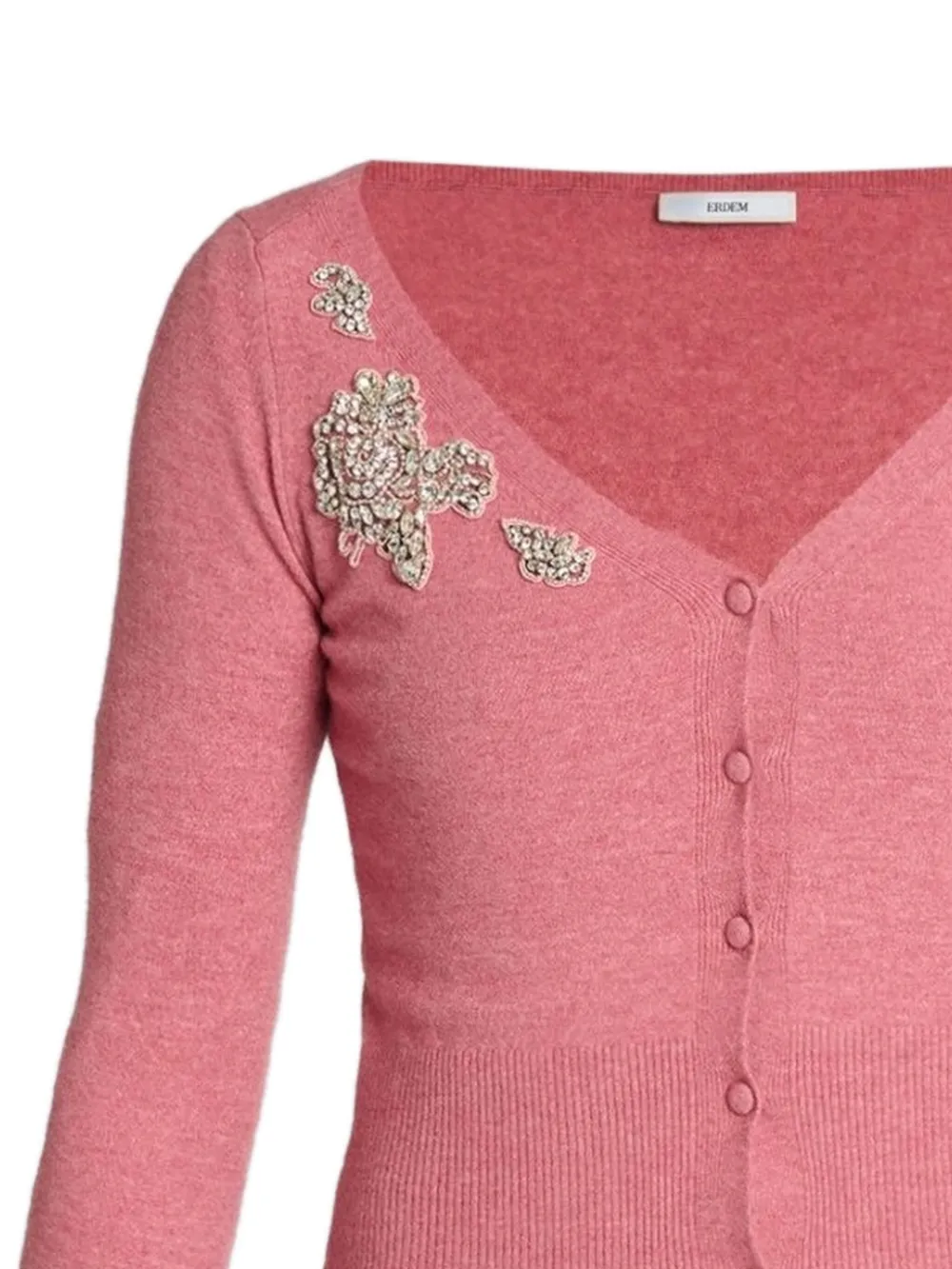 ERDEM Vest met V-hals Roze