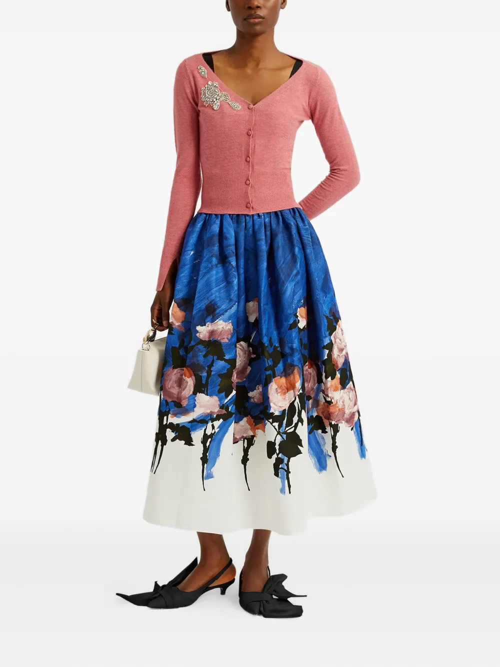 ERDEM Vest met V-hals Roze