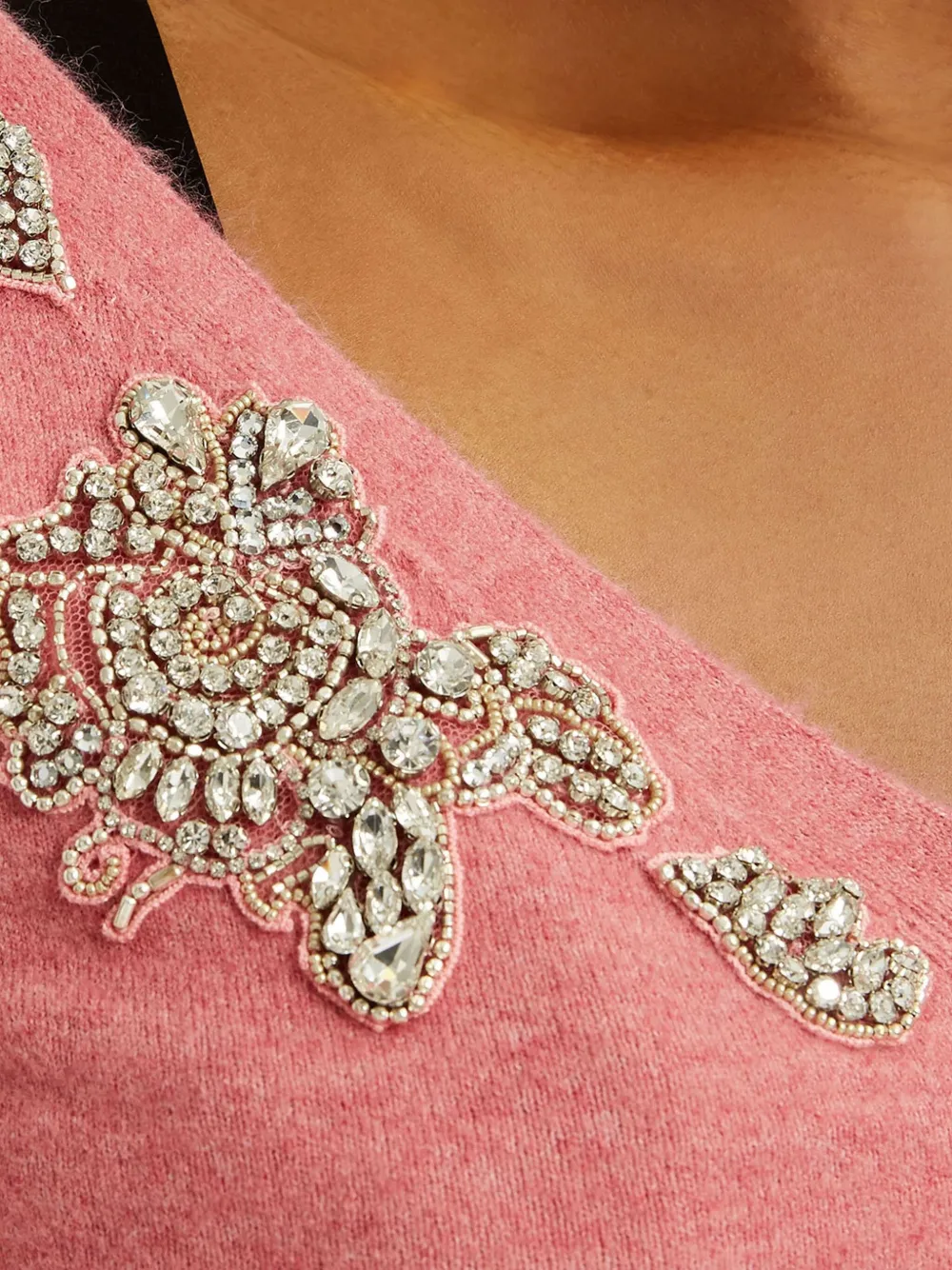 ERDEM Vest met V-hals Roze
