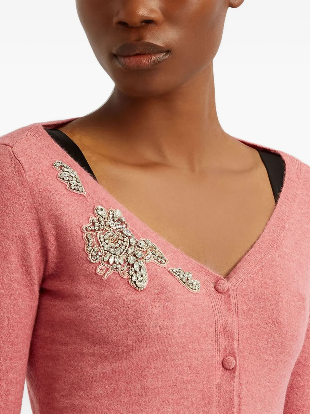 ERDEM Vest met V-hals Roze