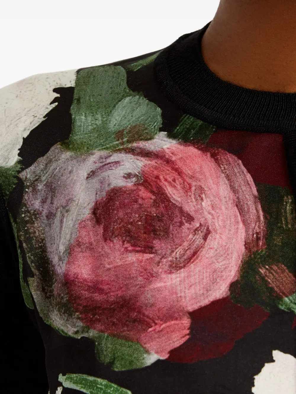 ERDEM Vest met bloemenprint Zwart