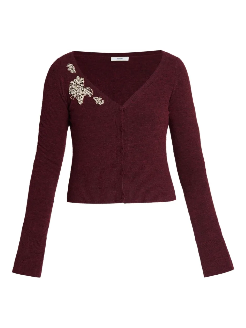 ERDEM cropped cardigan Rood