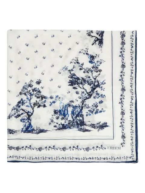 ERDEM Schal mit Blumen-Print