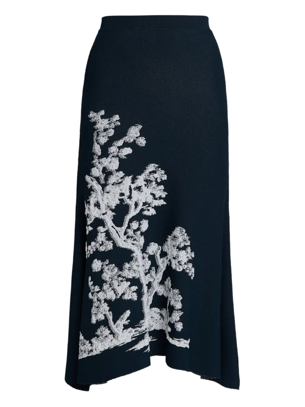 Erdem Tree-print Midi Skirt