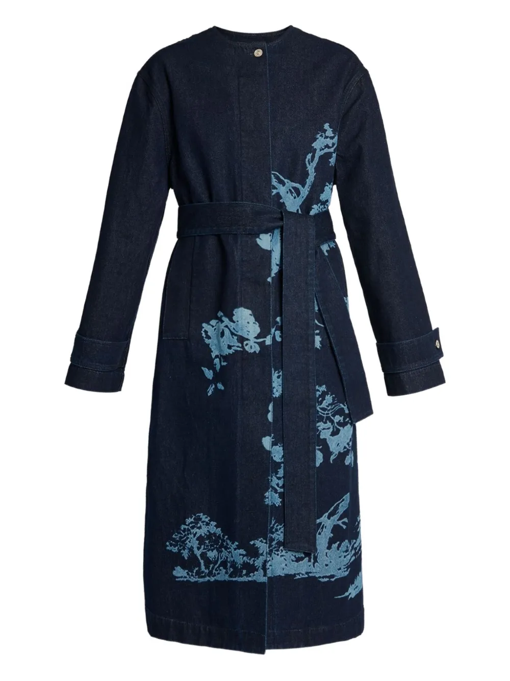 ERDEM Jas met bloemenprint Blauw