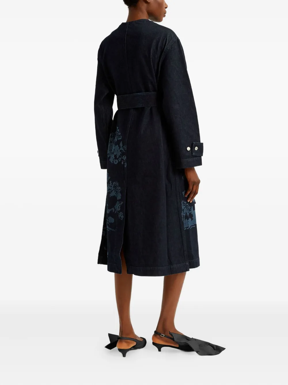 ERDEM Jas met bloemenprint Blauw