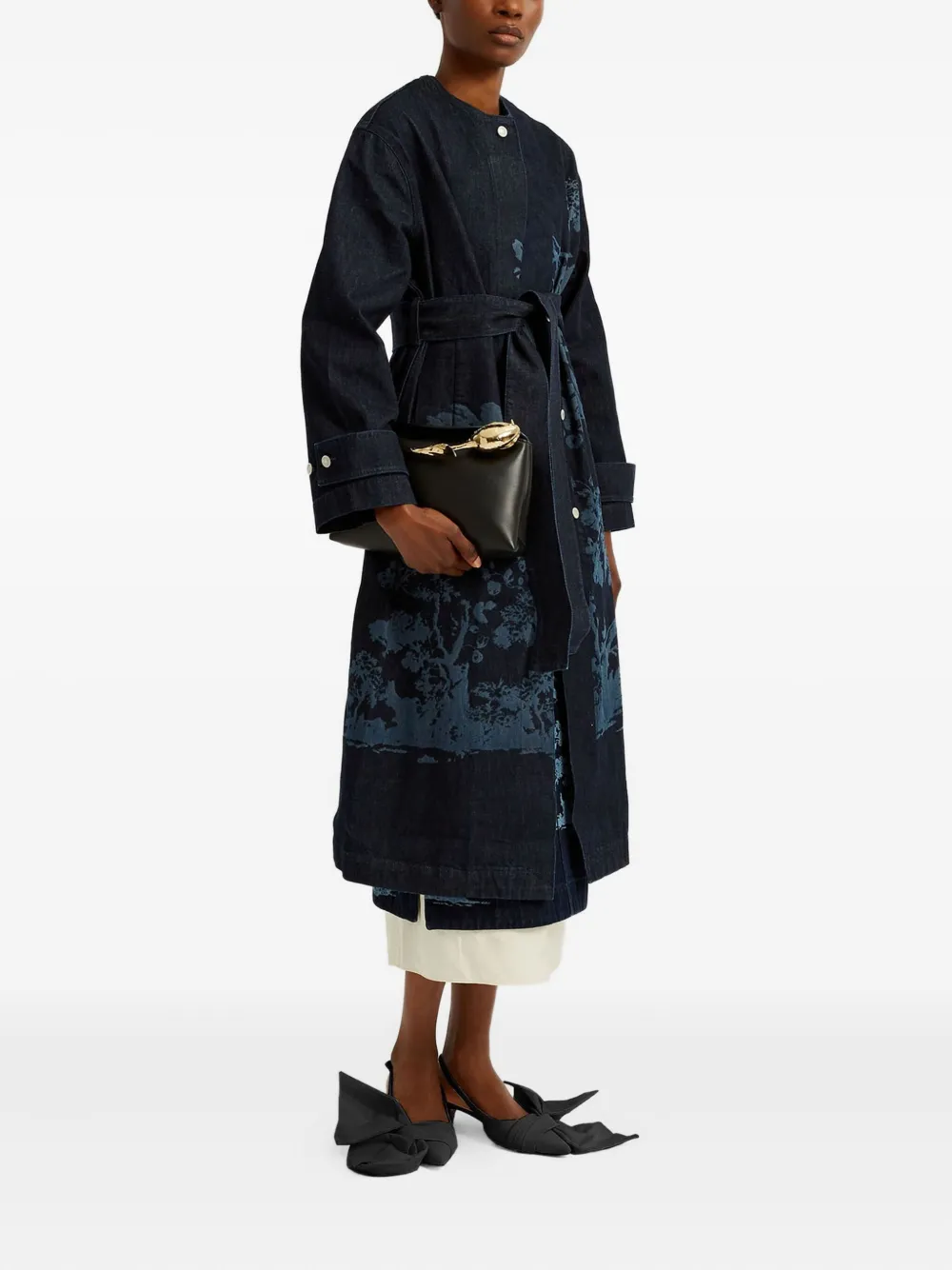ERDEM Jas met bloemenprint Blauw