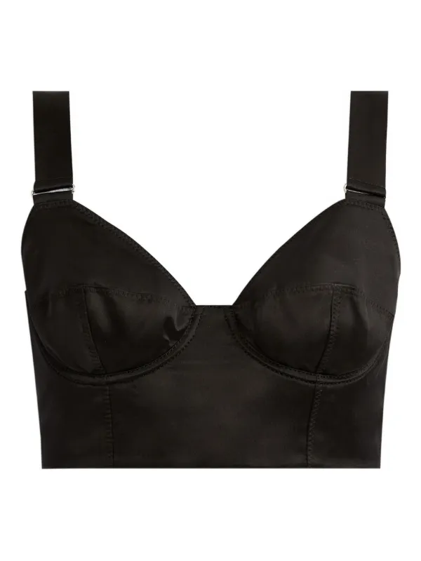 Erdem Corset Bra Top in Black