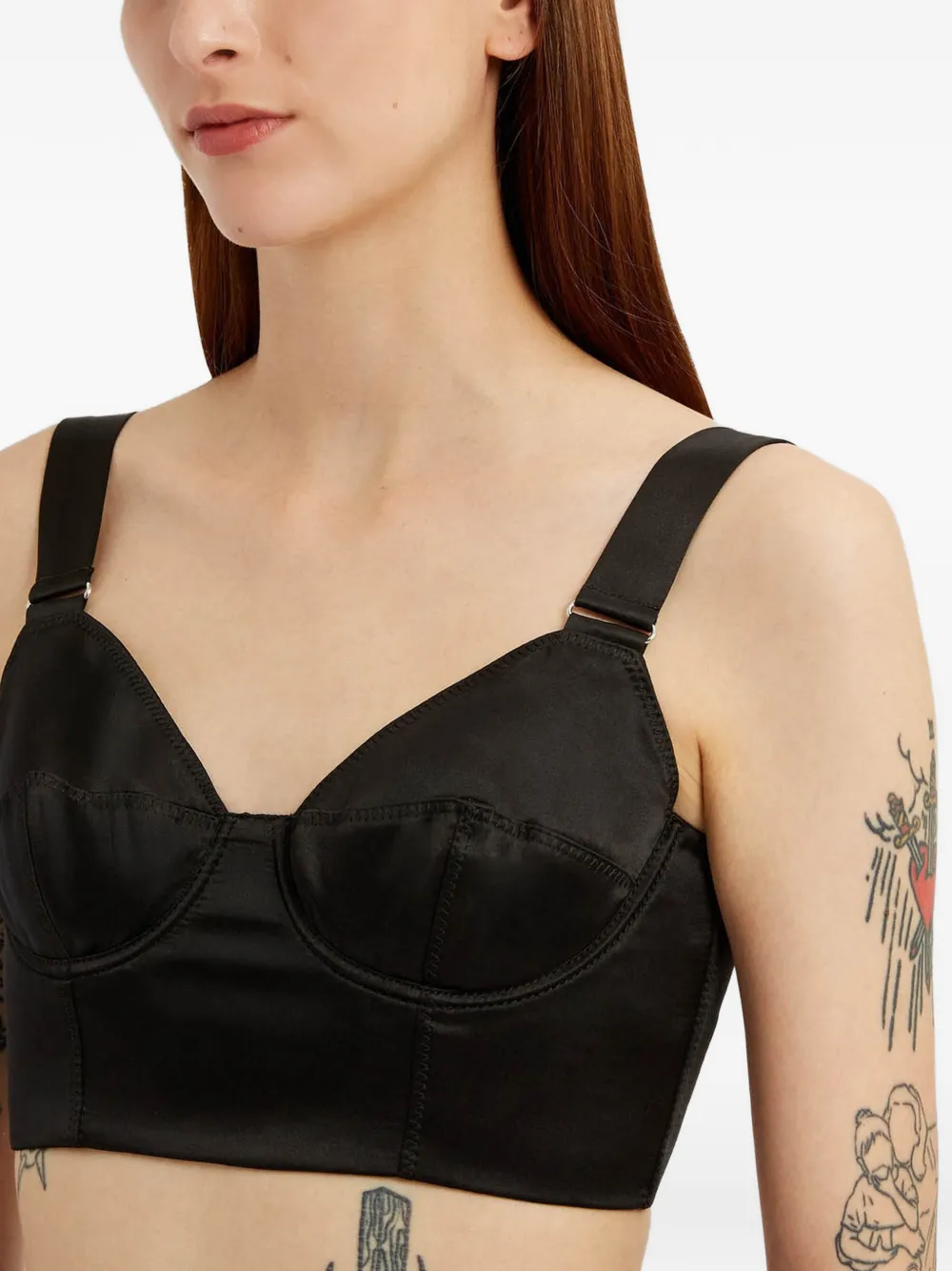 ERDEM Korset bh top Zwart