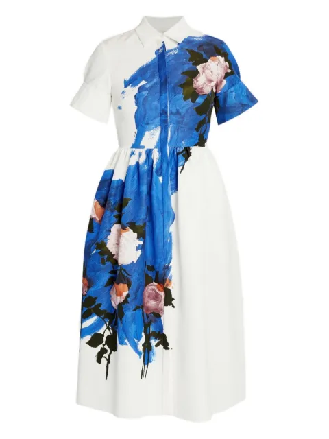 ERDEM Hemdkleid mit Blumen-Print