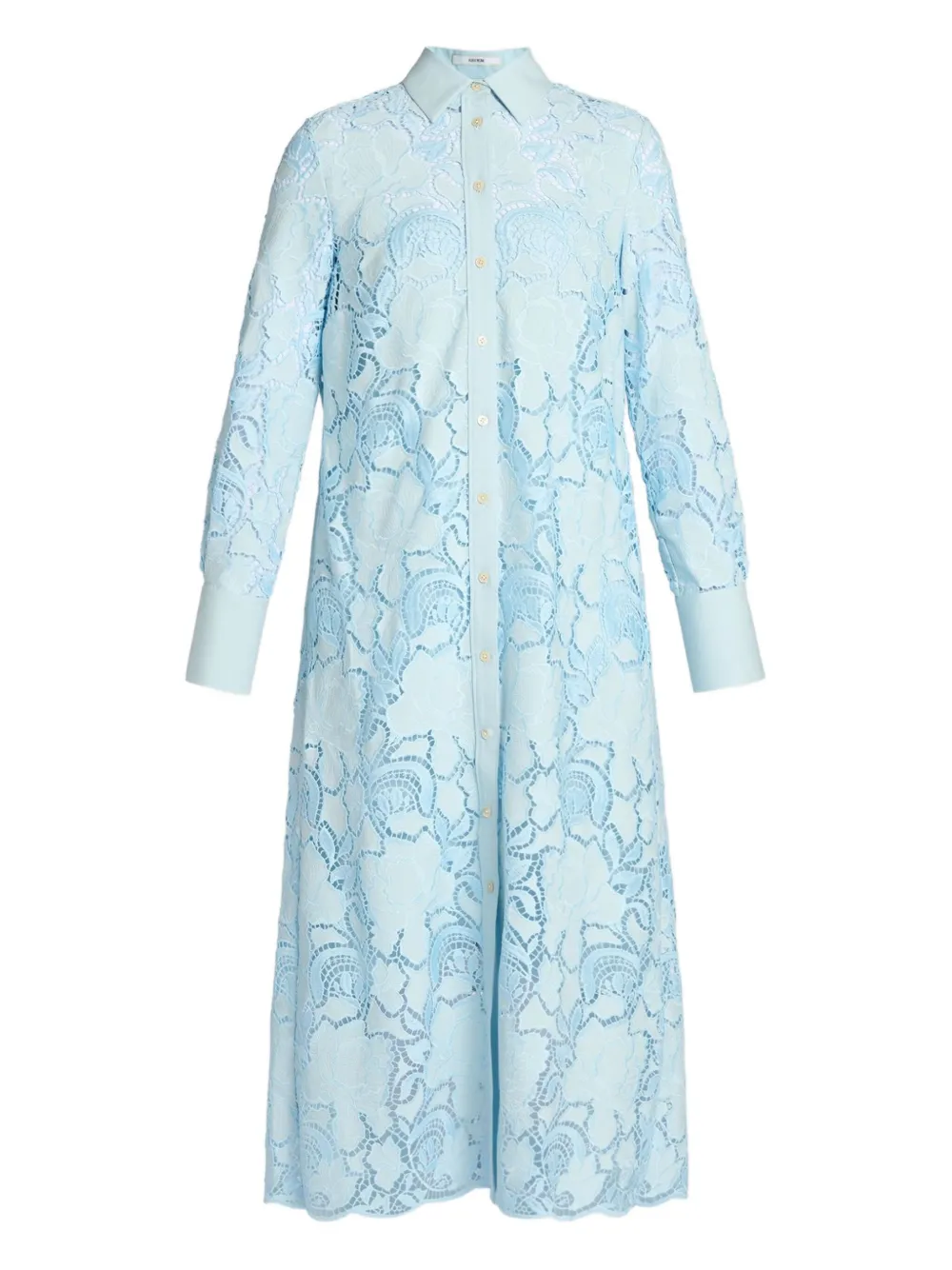 ERDEM Blousejurk met bloemenkant Blauw