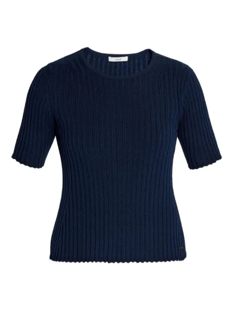 ERDEM ribbed short-sleeve top