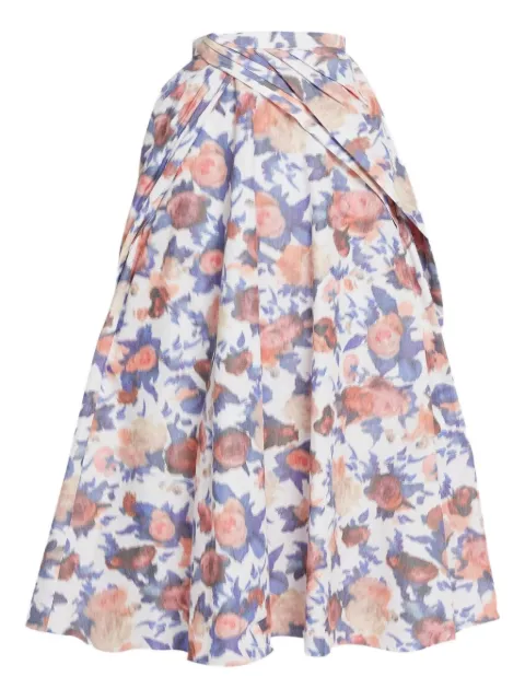 ERDEM floral-print maxi skirt