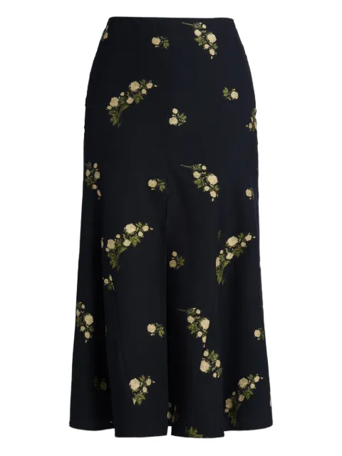 ERDEM floral midi skirt