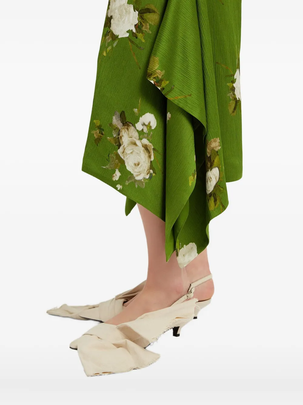 ERDEM Asymmetrische rok Groen