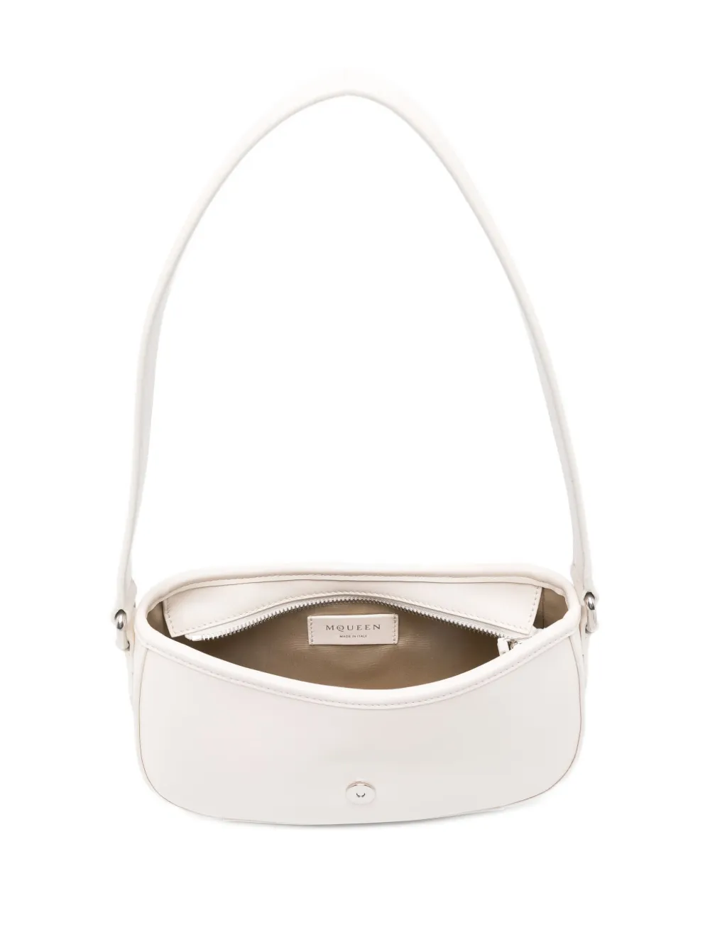 Alexander Mcqueen Mini T-bar Buckle-fastening Shoulder Bag In Neutral