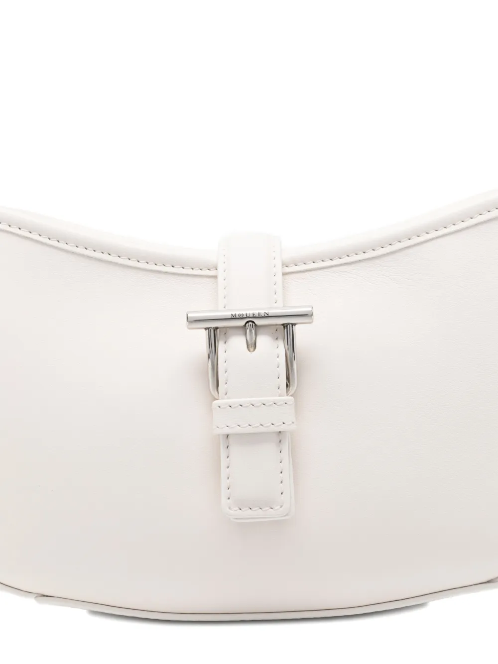 Alexander Mcqueen Mini T-bar Buckle-fastening Shoulder Bag In Neutral