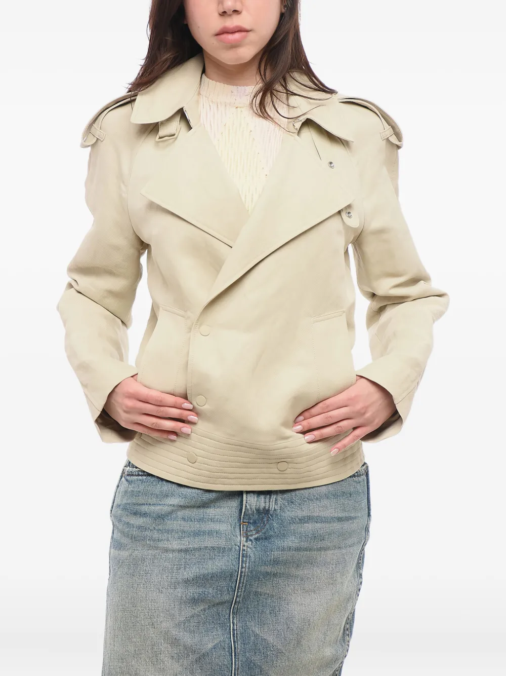 Burberry epaulettes jacket Beige