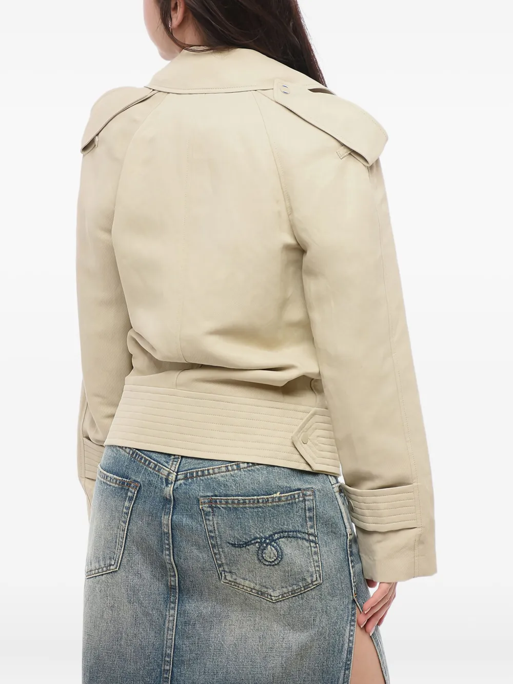 Burberry epaulettes jacket Beige
