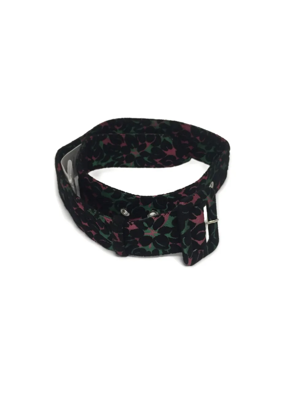 Miu Miu Floral-motif Buckle Belt In Multi