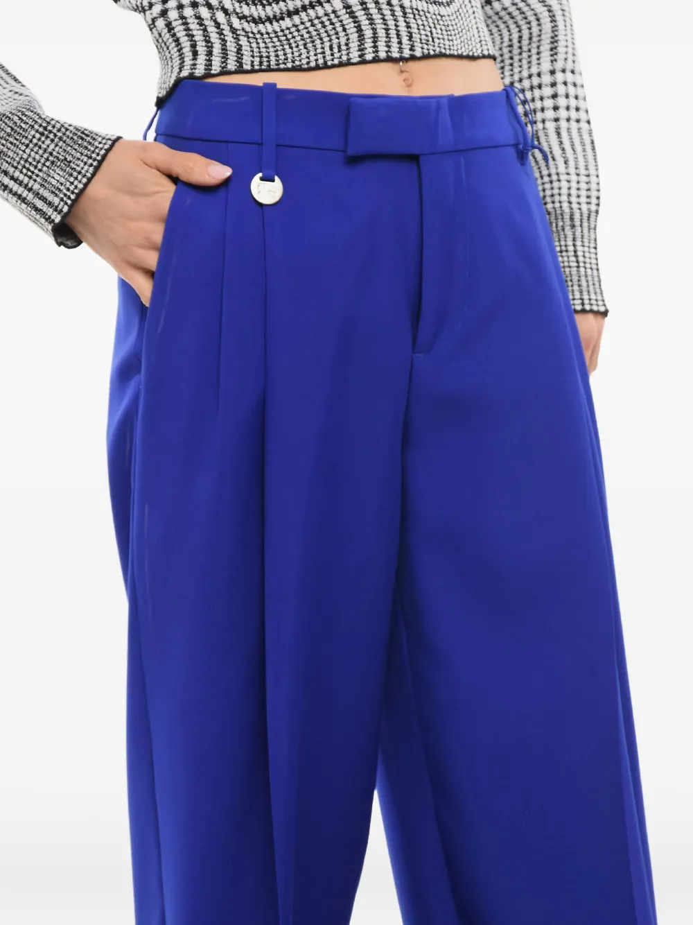 Burberry pleated trousers Blauw