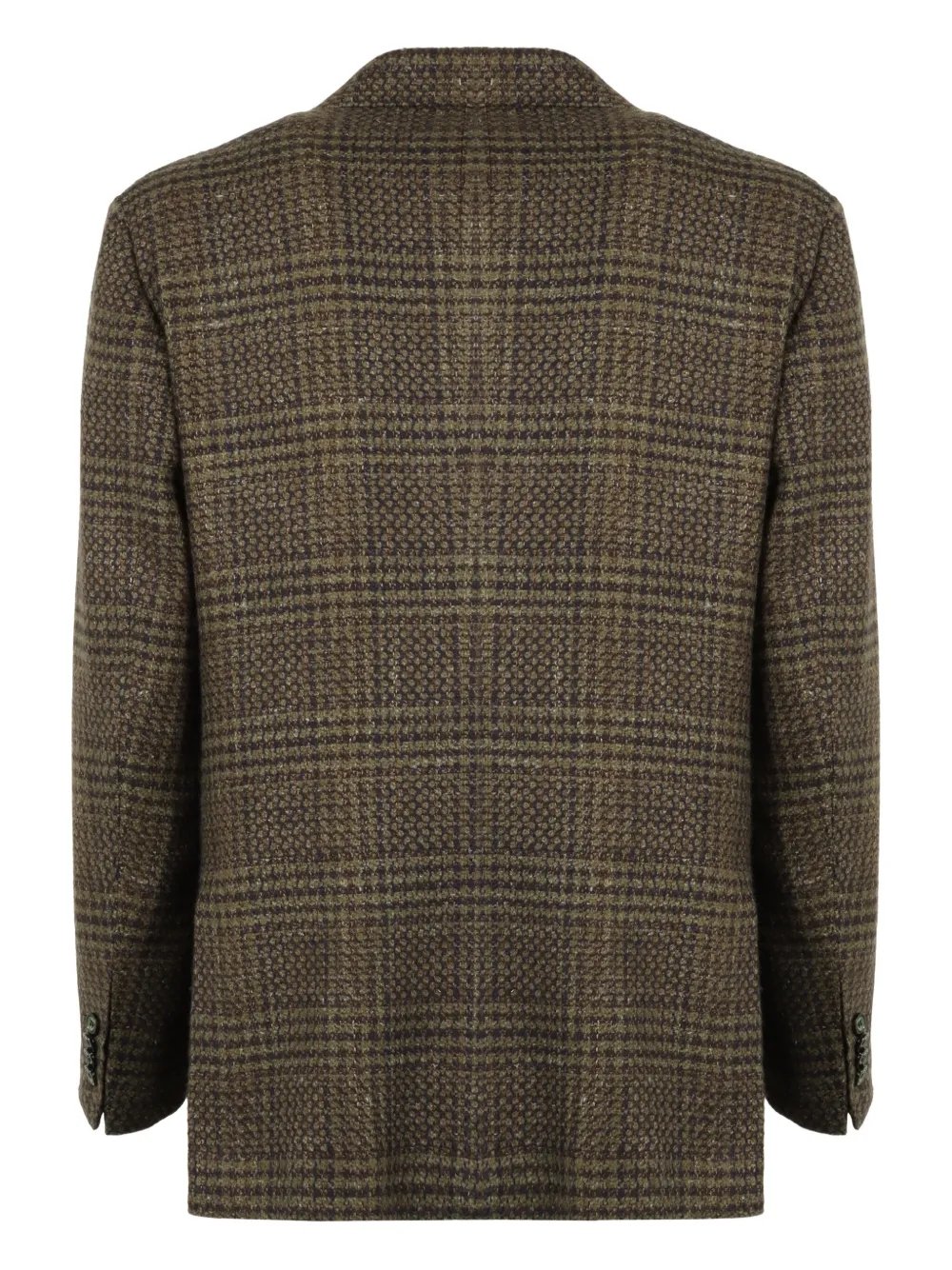 Kiton Geruite blazer Bruin