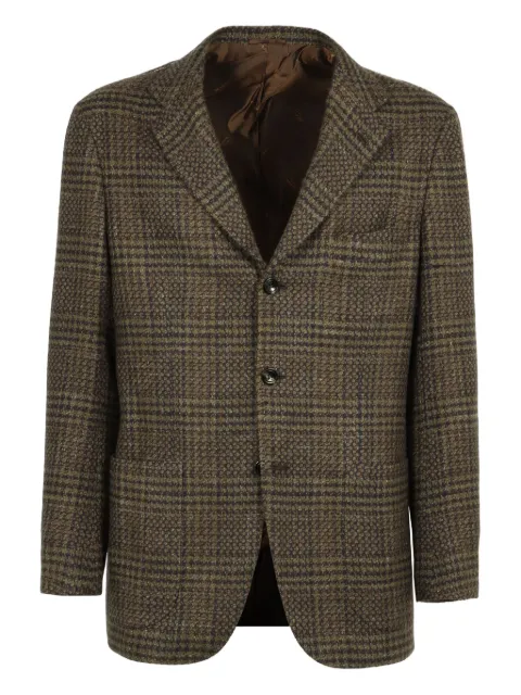 Kiton checked blazer