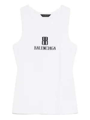 【BALENCIAGA】ノースリーブコットンドレス BALENCIAGA】ノースリーブコットンドレス