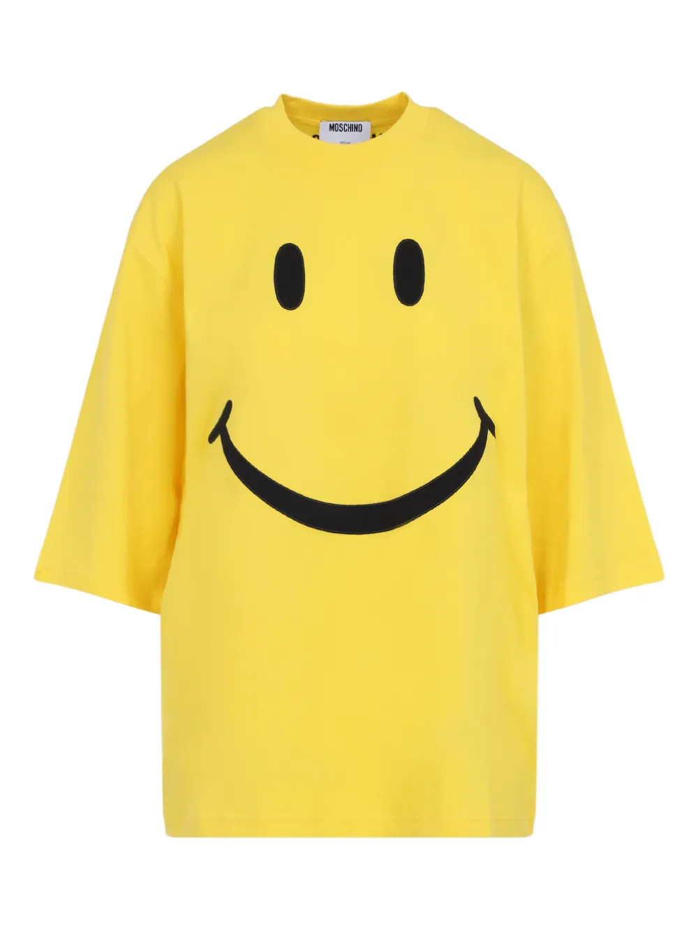 Moschino x Smiley cotton t-shirt Geel