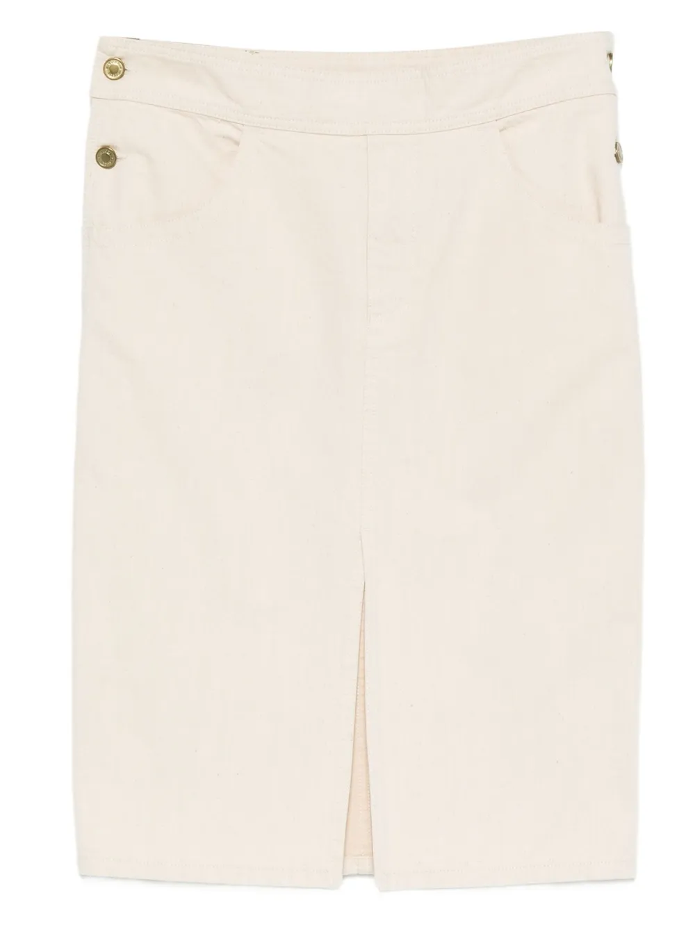 Gucci Pre-Owned 2000s button-detail skirt | Neutrals | Image 1
