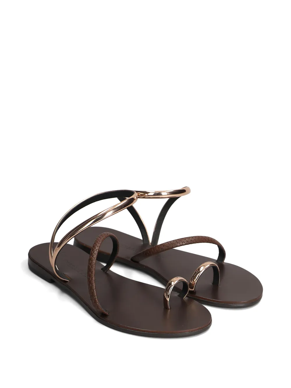 Nicolas Lainas Arch Ithaca platte sandalen Bruin