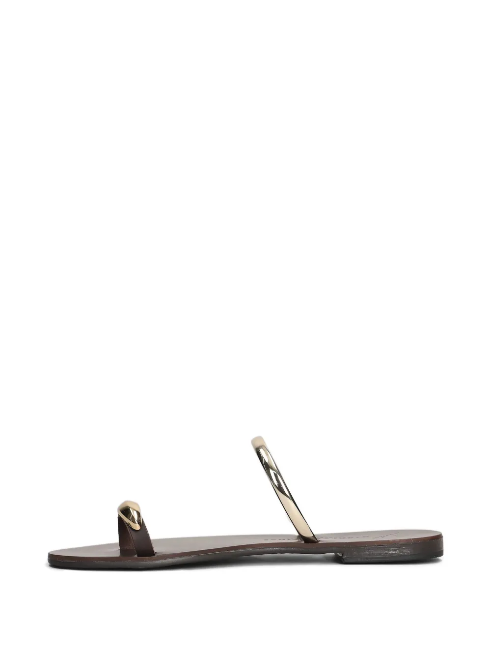 Nicolas Lainas Sandalen met teenring Bruin