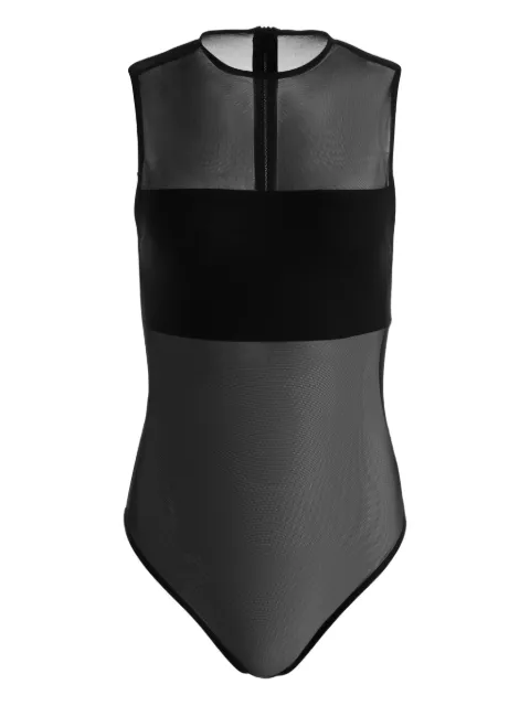 alice + olivia mesh-panel bodysuit