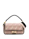 Fendi Pre-Owned 2010-2024 Zucca Embroidered Canvas Baguette satchel - Pink