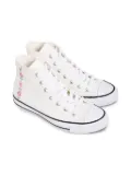 Converse Kids Chuck Taylor All Stars floral-embroidered high-top sneakers - White