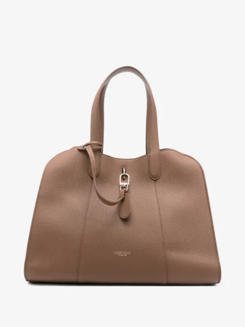Giorgio Armani grained leather tote bag