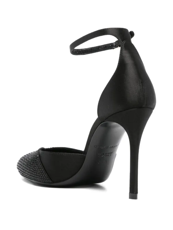 GIORGIO ARMANI　未使用　ハイヒール Giorgio Armani 90mm crystal-embellished ankle-strap Pumps